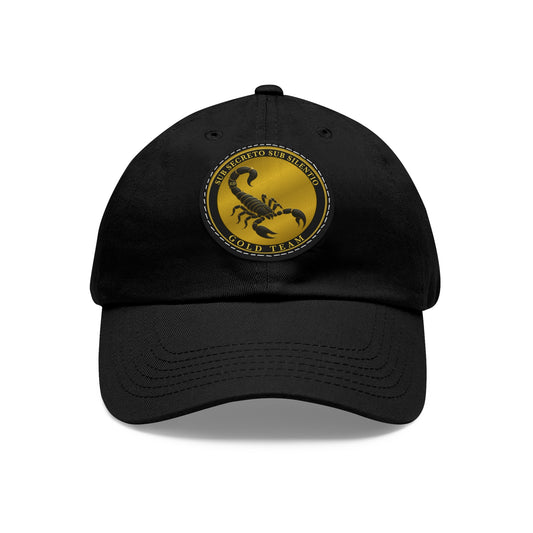 Gold Team, Dad Hat with Leather Patch