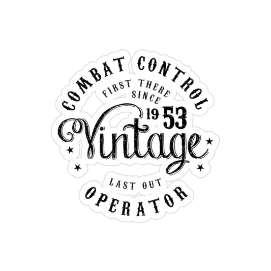 Vintage CCT (Black), Outdoor Stickers