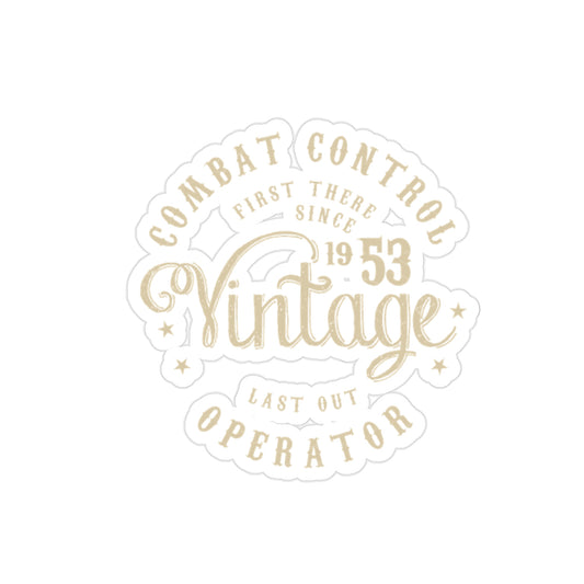 Vintage CCT (Tan), Outdoor Stickers
