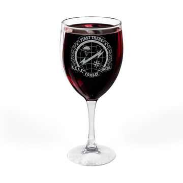 CCT Flash, Engraved Wine Glass, 10.5oz