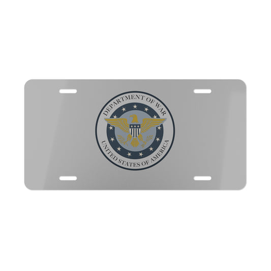 Department of War (DoW), Vanity Plate