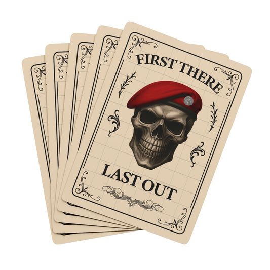 First There . . . Poker Cards (Tan)