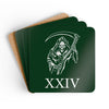 Green Team 'Reaper' - Hardboard Coasters with Cork Bottom (Set of 4)
