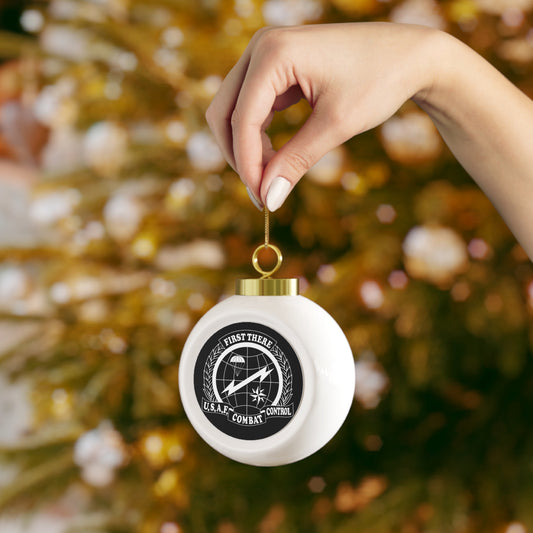 CCT Flash, Christmas Ball Ornament (White Logo)