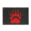 Red Team, Double-Sided Flag (Red on Black)