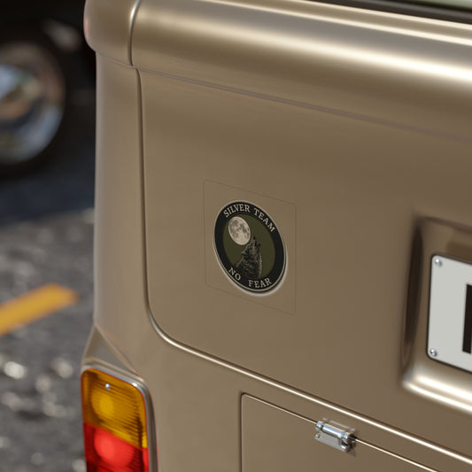Silver Team, Transparent Outdoor Sticker