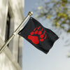 Red Team, Double-Sided Flag (Red on Black)