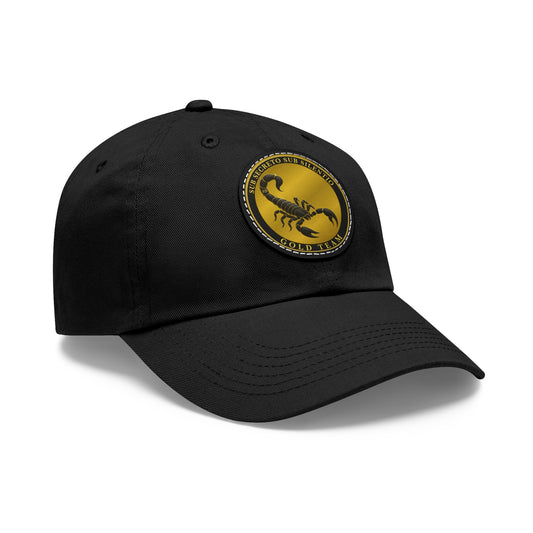 Gold Team, Dad Hat with Leather Patch