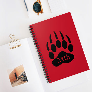 24th Red Team Spiral Notebook - Ruled Line