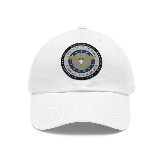 Department of War (DoW), Dad Hat with Leather Patch