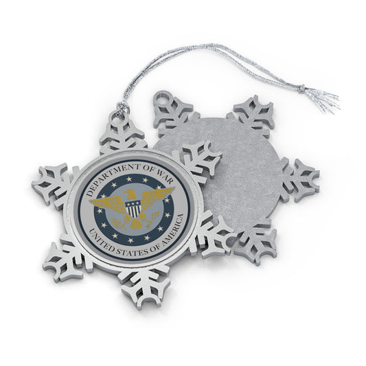 Department of War, Pewter Snowflake Ornament
