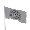 CCT Flash (Black & White with Gray Background), Double Sided Flag