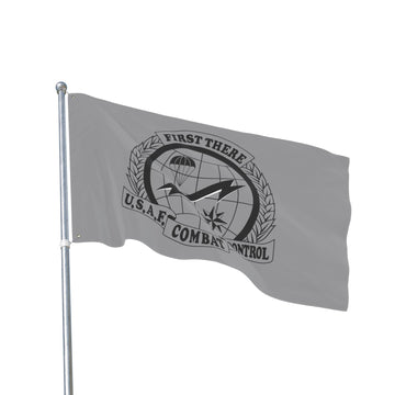 CCT Flash (Black & White with Gray Background), Double Sided Flag