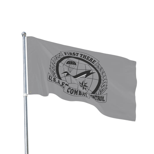 CCT Flash (Black & White with Gray Background), Double Sided Flag