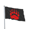 Red Team, Double-Sided Flag (Red on Black)