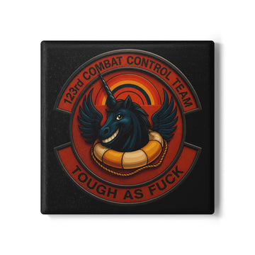 123rd STS Tough as Fu$! - Ceramic Coaster