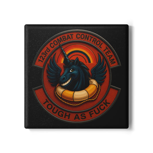123rd STS Tough as Fu$! - Ceramic Coaster