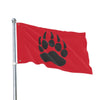 Red Team, Double-Sided Flag (Black on Red)
