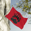 Red Team, Double-Sided Flag (Black on Red)