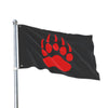 Red Team, Double-Sided Flag (Red on Black)