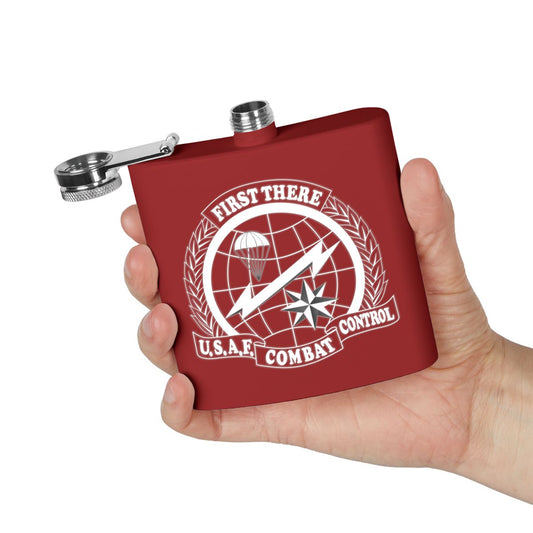Traditional CCT Flash Engraved Stainless Steel Flask