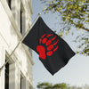 Red Team, Double-Sided Flag (Red on Black)