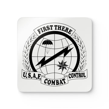 Traditional CCT Flash, Black with Gray, Corkwood Coaster Set