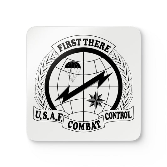 Traditional CCT Flash, Black with Gray, Corkwood Coaster Set