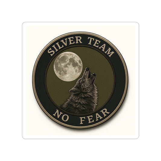 Silver Team, Transparent Outdoor Sticker