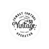 Vintage CCT (White), Outdoor Stickers