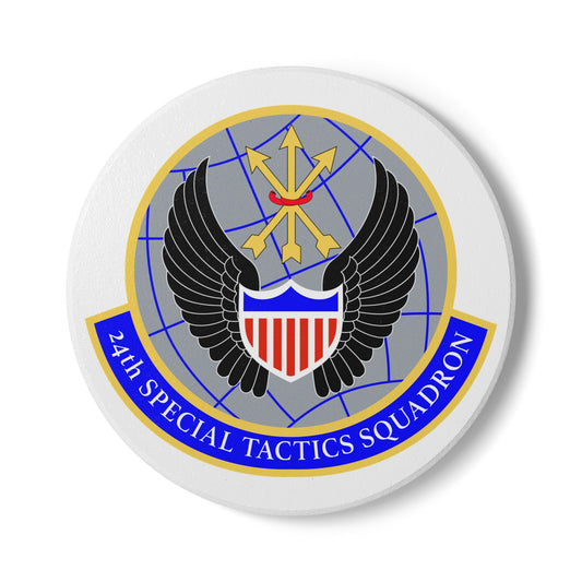 24th STS Unit Logo, Ceramic Coaster