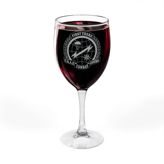 CCT Flash, Engraved Wine Glass, 10.5oz