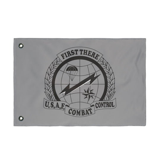 CCT Flash (Black & White with Gray Background), Double Sided Flag