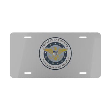 Department of War (DoW), Vanity Plate
