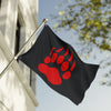 Red Team, Double-Sided Flag (Red on Black)