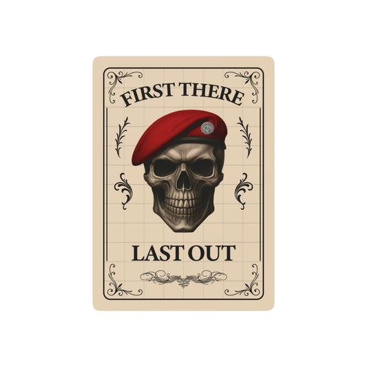 First There . . . Poker Cards (Tan)