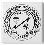 Old School CCT - Ceramic Coaster (White)