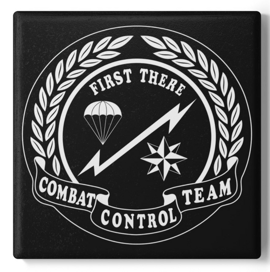 Old School CCT - Ceramic Coaster (Black)