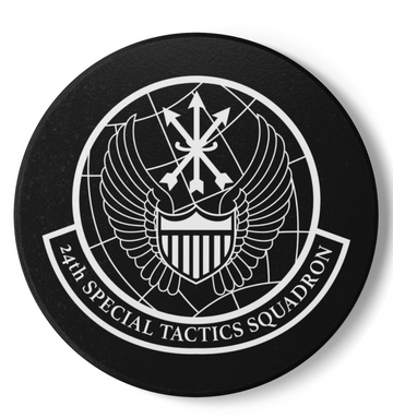 24th STS - (White & Black) Ceramic Coaster