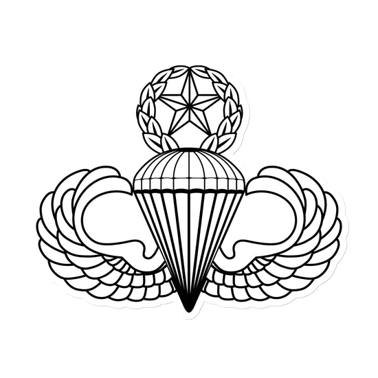 Static Line Jumpmaster die-cut magnet