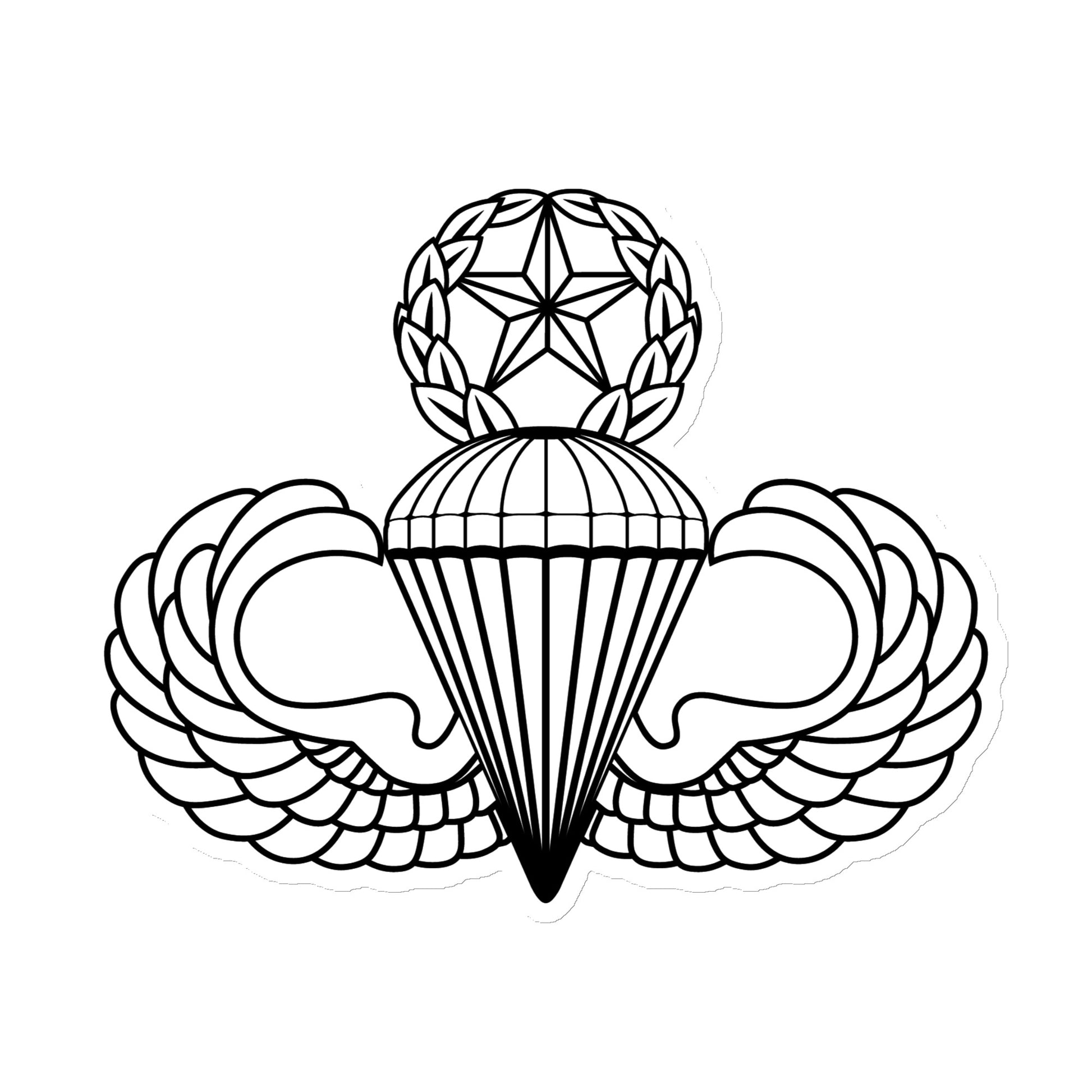 Static Line Jumpmaster die-cut magnet