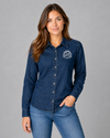 Women's Harriton Denim Long Sleeve