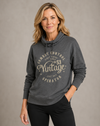 Ladies Hoodie French Terry (Tan Logo)