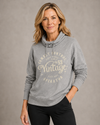 Ladies Hoodie French Terry (Tan Logo)