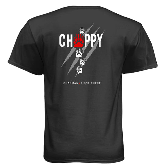 Graphite black Chappy Takur Ghar Combat Controller shirt back graphic
