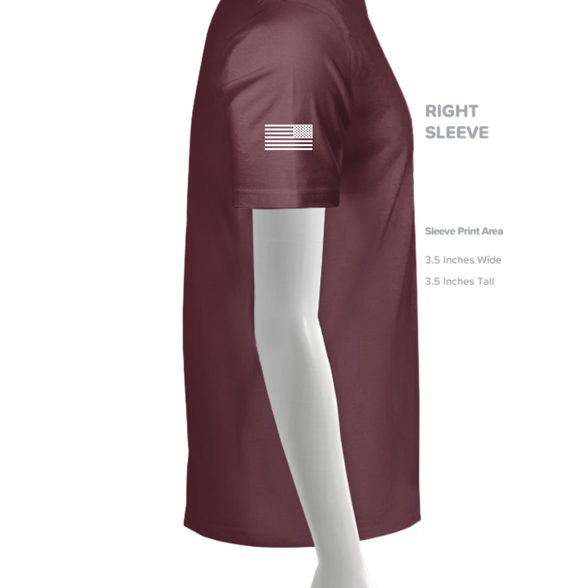 Maroon - YST350 - SLEEVE_RIGHT