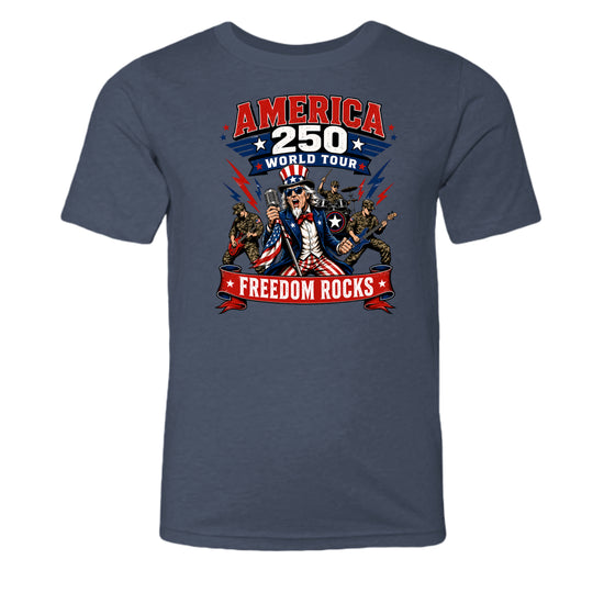 Heather Navy - 3001YCVC - FRONT
