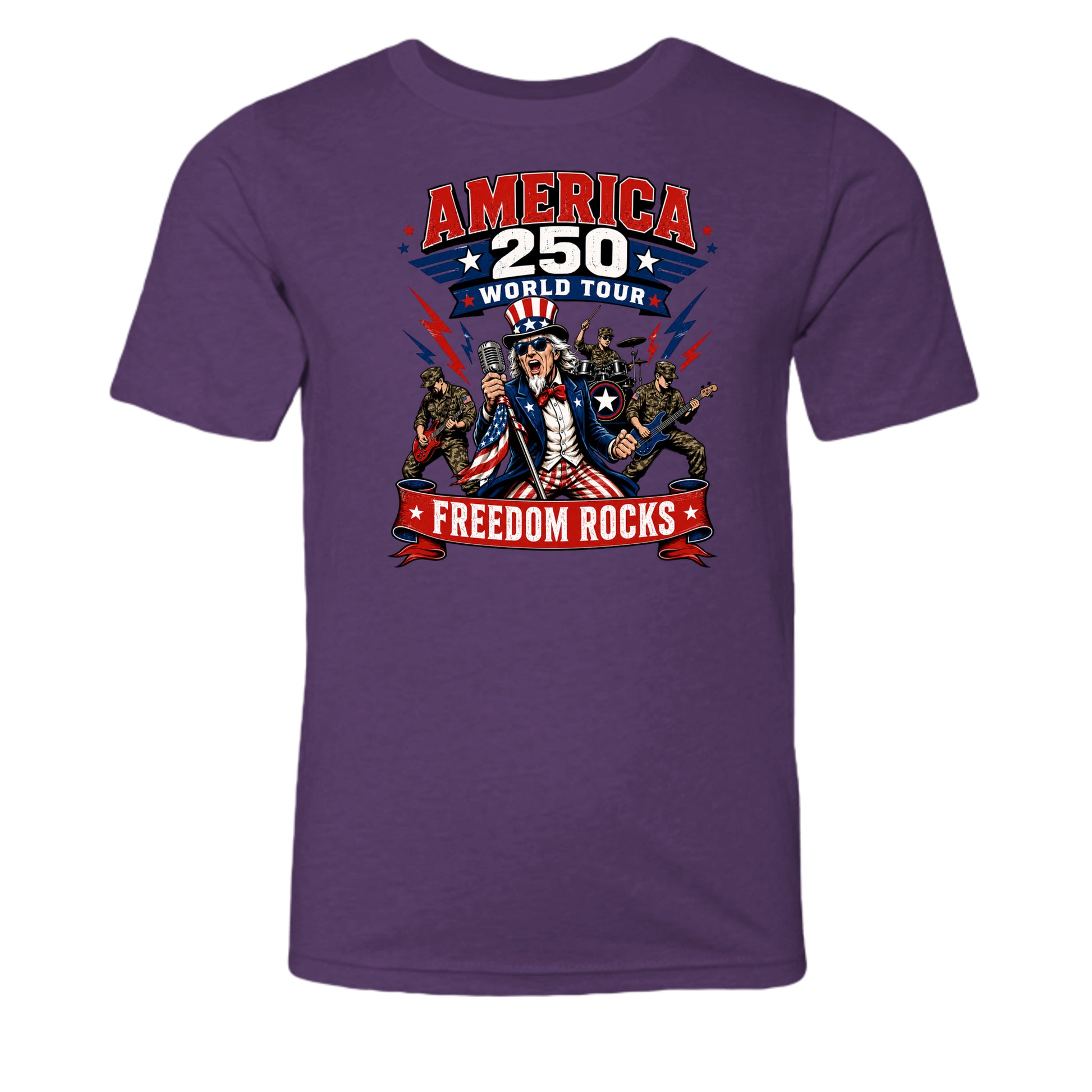 Heather Team Purple - 3001YCVC - FRONT