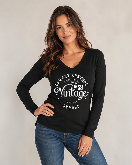Women's Long Sleeve V-Neck